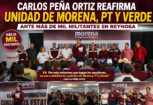 Carlos Peña Ortiz llama a cerrar filas en Morena y rechaza cualquier vínculo con la delincuencia