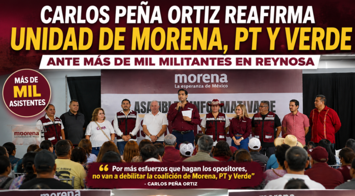 Carlos Peña Ortiz llama a cerrar filas en Morena y rechaza cualquier vínculo con la delincuencia