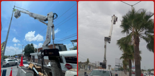 Gobierno de Reynosa amplía mantenimiento del alumbrado público en toda la ciudad
