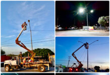 Gobierno de Reynosa fortalece alumbrado público con operativo nocturno en colonias y vialidades