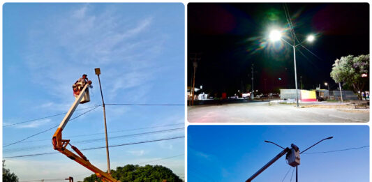 Gobierno de Reynosa fortalece alumbrado público con operativo nocturno en colonias y vialidades