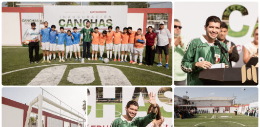 Inaugura Beto Granados nuevas canchas de Fútbol 5 en el Deportivo Eduardo Chávez