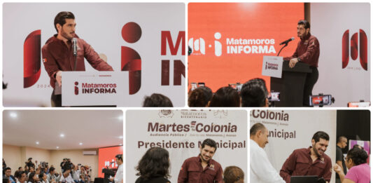 Presenta Beto Granados avances en salud, obras y programas sociales durante Matamoros Informa