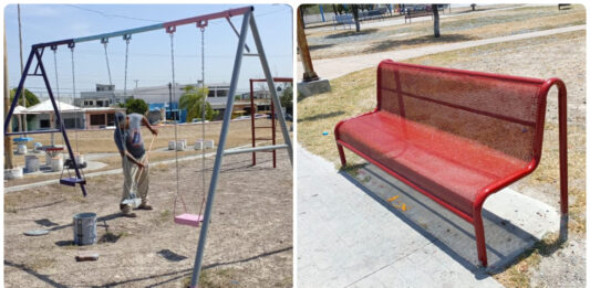 Alcalde Carlos Peña Ortiz impulsa rehabilitación de plazas para fortalecer espacios de convivencia familiar