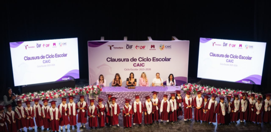DIF Matamoros celebra graduación de la generación 2025-2026 de los Centros Asistenciales de Desarrollo Infantil