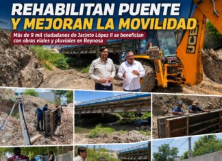 Rehabilitación de puente beneficia a más de 9 mil en Reynosa