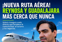 Volaris inaugura ruta directa entre Reynosa y Guadalajara para fortalecer la conectividad aérea