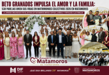 Más de 500 parejas formalizan su unión en la Jornada de Matrimonios Colectivos 2026 en Matamoros