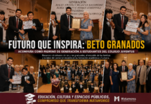 Beto Granados acompaña como padrino de generación a estudiantes del Colegio Bilingüe Juventus