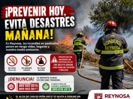 Protección Civil llama a prevenir incendios en Reynosa