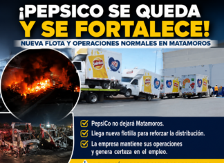 PepsiCo reafirma permanencia en Matamoros y fortalece su operación con nueva flotilla
