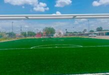 Avanza Gobierno de Carlos Peña Ortiz en la construcción de canchas en La Joya y Terranova