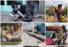 Beto Granados mantiene despliegue de cuadrillas para recuperar espacios públicos en Matamoros