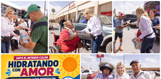 DIF Matamoros lleva hidratación gratuita a calles y colonias ante altas temperaturas