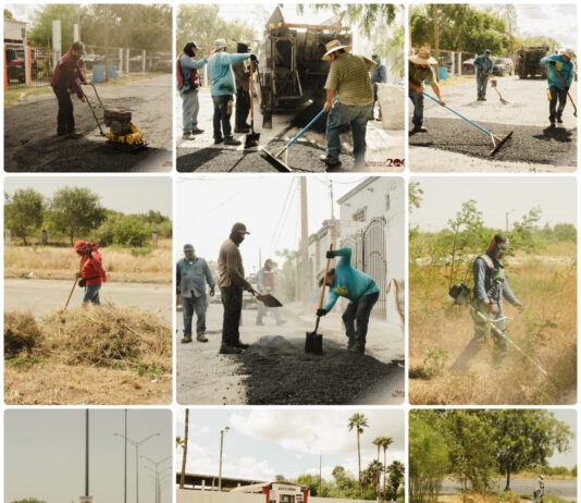 Gobierno de Beto Granados refuerza mejoramiento vial y mantenimiento de espacios públicos en Matamoros