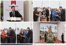 Matamoros honra a bomberos caídos; alcalde Beto Granados encabeza inauguración del Muro de Honor