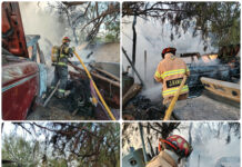 Gobierno de Reynosa atiende incendio en taller de la colonia Cavazos