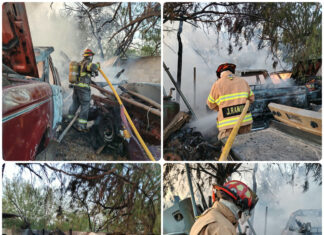 Gobierno de Reynosa atiende incendio en taller de la colonia Cavazos