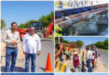 Reynosa avanza en obras de drenaje y agua potable para atender problemas en distintos sectores