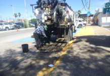 Carlos Peña Ortiz intensifica programa de bacheo en colonias de Reynosa