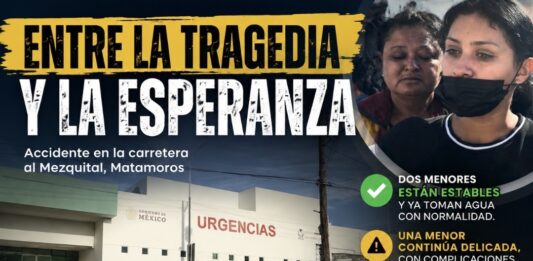 Dos menores evolucionan favorablemente tras accidente en carretera al Mezquital; una niña sigue delicada