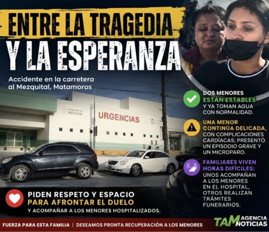 Dos menores evolucionan favorablemente tras accidente en carretera al Mezquital; una niña sigue delicada
