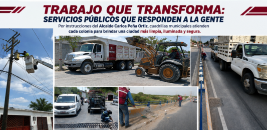 Gobierno de Reynosa intensifica acciones de mantenimiento urbano para mejorar servicios públicos