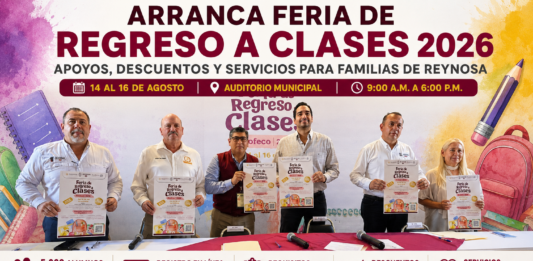 Feria de Regreso a Clases 2026 ofrecerá descuentos, vales y servicios gratuitos para apoyar a familias de Reynosa