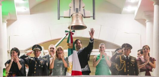 Ante más de 20 Mil asistentes el Alcalde Carlos Peña Ortiz presidió la ceremonia del Grito de Independencia en Reynosa