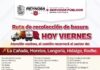 Atención Sector Poniente a la ruta de recolección de basura hoy viernes