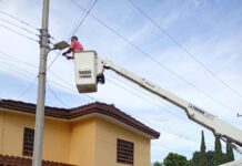 Atendió Servicios Públicos de Reynosa alumbrado en la colonia Francisco Sarabia