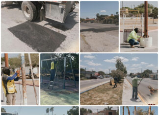 Gobierno de Beto Granados refuerza mantenimiento de espacios públicos y vialidades en Matamoros