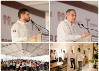 Beto Granados acompaña a Américo Villarreal en entrega de 160 viviendas en Matamoros