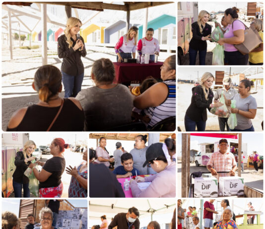 DIF Matamoros lleva brigada integral de servicios y apoyos a familias de Playa Bagdad