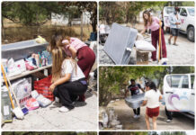 DIF Matamoros brinda apoyo a familia afectada por incendio en el ejido El Sabino