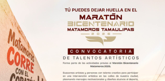 Beto Granados convoca a talentos artísticos para sumarse al Maratón Bicentenario Matamoros 2026