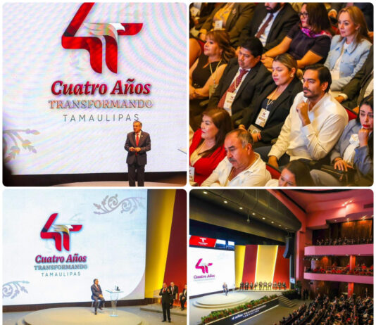 Carlos Peña Ortiz felicita a Américo Villarreal por cuatro años de trabajo en Tamaulipas