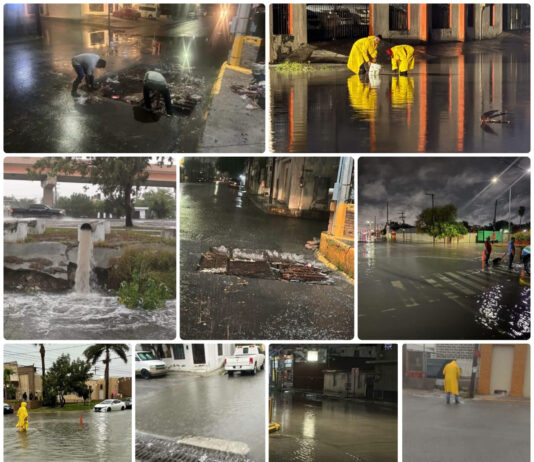 Gobierno de Matamoros mantiene operativo permanente ante afectaciones por lluvias