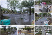 Avanza desagüe en Matamoros tras lluvias; Beto Granados da seguimiento a trabajos