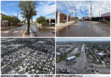 Matamoros acumula más de 13.75 pulgadas de lluvia; baja el nivel del agua en varios sectores