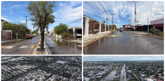 Matamoros acumula más de 13.75 pulgadas de lluvia; baja el nivel del agua en varios sectores