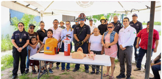 Formalizan Comité de Protección Civil en Privadas de la Retama y Paseo de las Flores en Reynosa