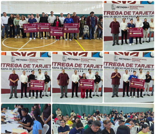 Carlos Peña Ortiz impulsa la educación en Reynosa con entrega de becas a miles de estudiantes