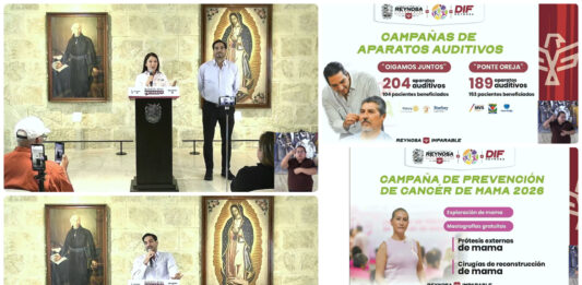 Reynosa anuncia cirugías gratuitas, avances contra extorsiones y cambios en el Gobierno municipal