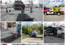 Refuerzan fumigación contra el dengue y trabajos de bacheo en Matamoros
