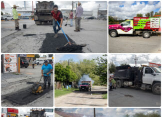 Refuerzan fumigación contra el dengue y trabajos de bacheo en Matamoros