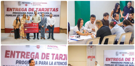 Carlos Peña Ortiz entrega apoyos a familias de personas desaparecidas en Reynosa y refrenda su solidaridad