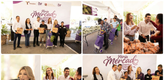 Feria alimentaria beneficia a mil familias de Matamoros con despensas gratuitas y productos de la canasta básica