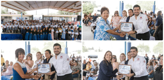 Primaria Ignacio Ramírez celebra 50 años; anuncian inversión de 100 mil pesos y mejoras viales en Matamoros