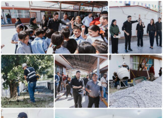 Mejoran infraestructura de primaria Vicente Cevada Vera en Matamoros; Beto Granados supervisa trabajos